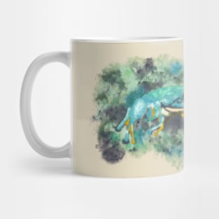 Aqua frog Mug